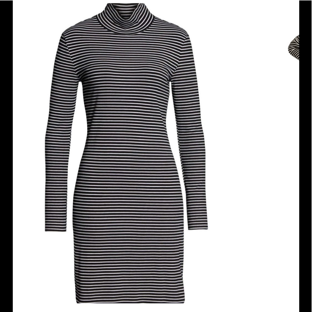 Sanctuary Essentials stripe mock neck dress